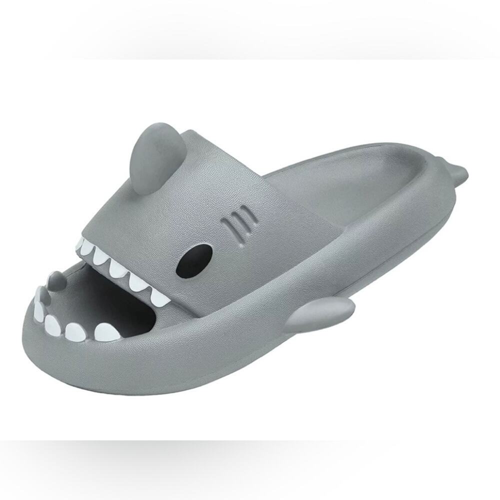 Shark Slides Cloud Slippers Summer Novelty Open Toe Slide Sandals - Picture 3 of 6